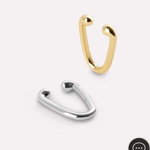 Ana Luisa gold and silver ear cuff set